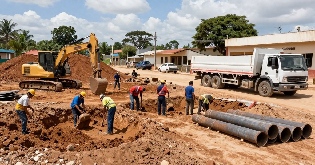 Como funciona uma obra de rede de esgoto na prática (etapas e desafios reais)
